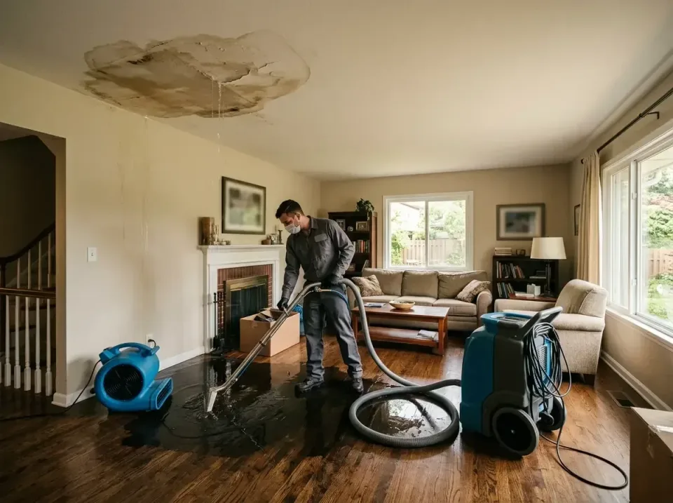 attic-pipe-burst-ceiling-drip-008 — frequently asked questions, Water Damage Restoration & Carpet Care in Rosemount, OH